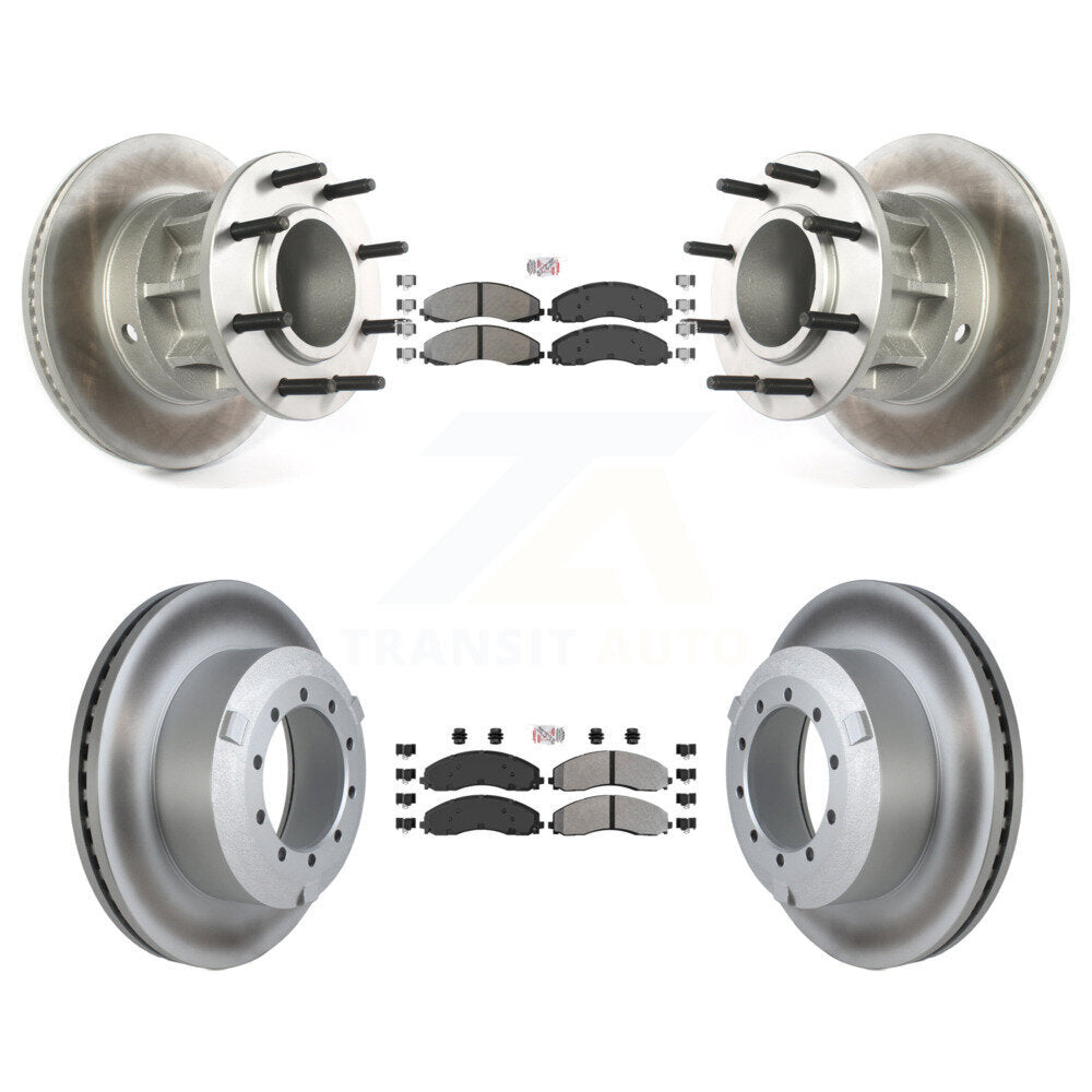 Kit de Rotor de frein à disque, revêtement de protection semi-métallique avant et arrière, pour Ford F-450 Super Dut