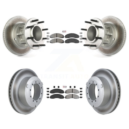 Kit de Rotor de frein à disque, revêtement de protection semi-métallique avant et arrière, pour Ford F-450 Super Dut