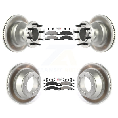 Kit de Rotor de frein à disque, revêtement de protection semi-métallique avant et arrière, pour Ford E-450 Super Dut