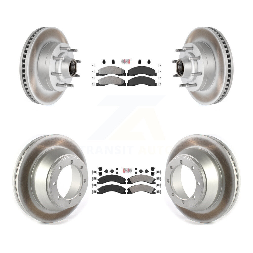 Kit de Rotor de frein à disque, revêtement de protection semi-métallique avant et arrière, pour Ford E-450 Super Dut