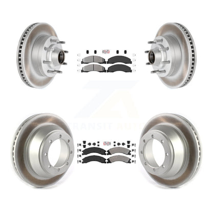 Kit de Rotor de frein à disque, revêtement de protection semi-métallique avant et arrière, pour Ford E-450 Super Dut