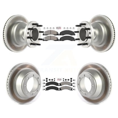 Kit de Rotor de frein à disque, revêtement de protection semi-métallique avant et arrière, pour Ford E-450 Super Dut