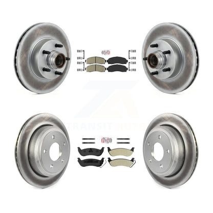 Kit de rotors de frein avant et arrière semi-métalliques avec revêtement en céramique pour Ford Ranger RW