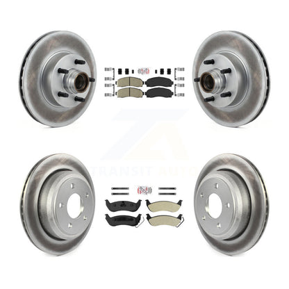Kit de rotors de frein avant et arrière semi-métalliques avec revêtement en céramique pour Ford Ranger RW
