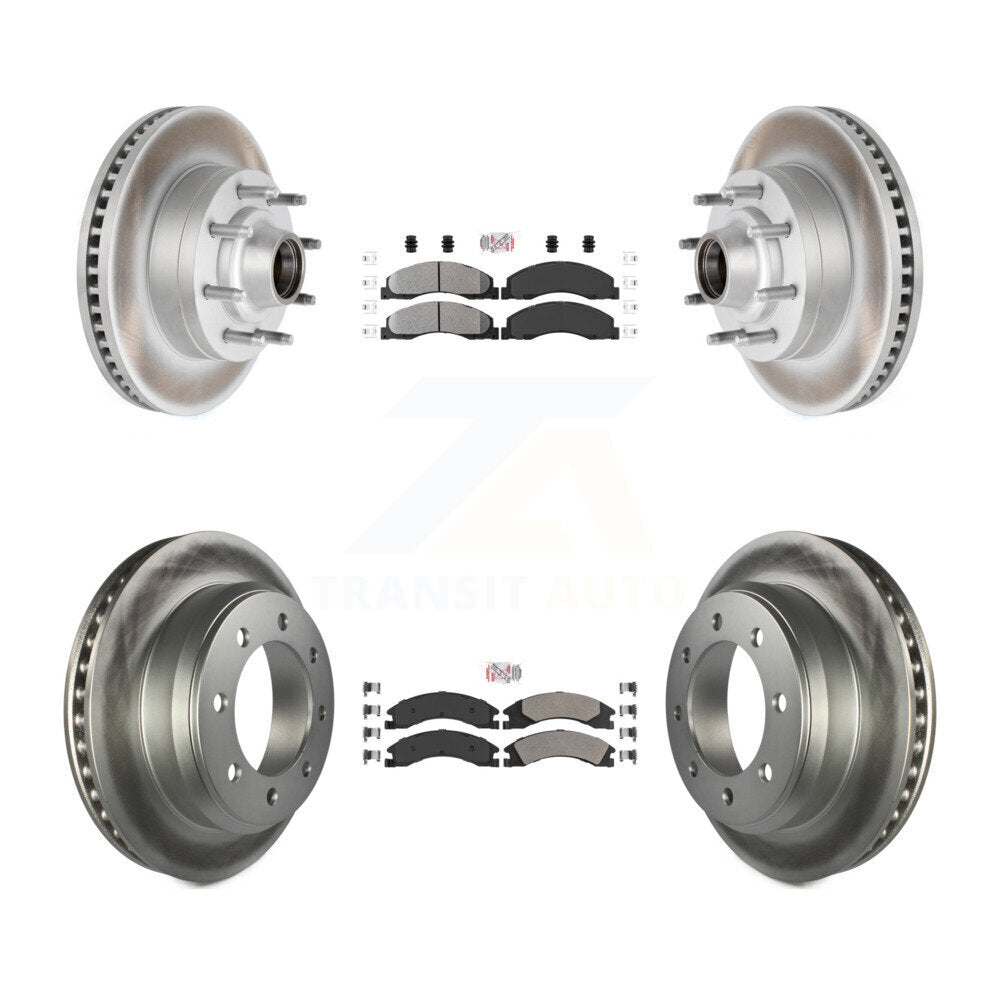 Kit de Rotor de frein à disque, revêtement de protection semi-métallique avant et arrière, pour Ford E-350 Super Dut