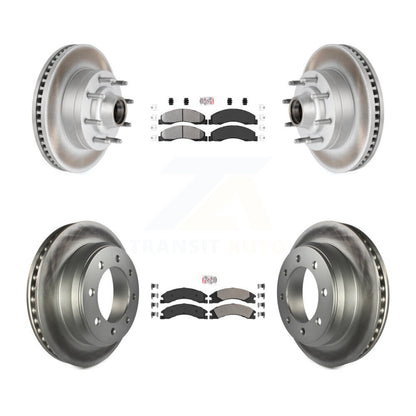 Kit de Rotor de frein à disque, revêtement de protection semi-métallique avant et arrière, pour Ford E-350 Super Dut