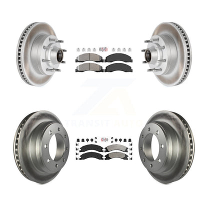 Kit de Rotor de frein à disque, revêtement de protection semi-métallique avant et arrière, pour Ford E-350 Super Dut