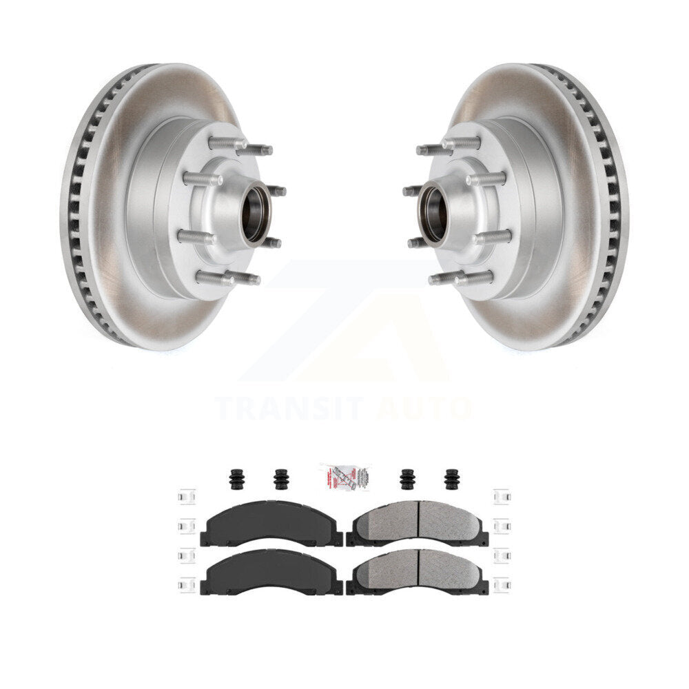 Kit de plaquettes semi-métalliques de moyeu de Rotor de frein de manteau avant pour Ford E-350 Super Duty E-25