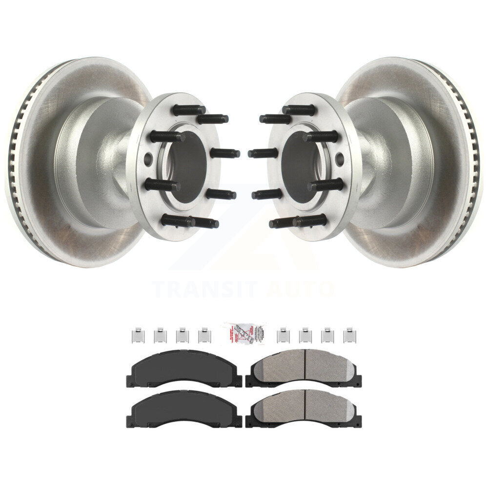 Kit de plaquettes semi-métalliques de moyeu de Rotor de frein de manteau avant pour Ford E-350 Super Duty E-45