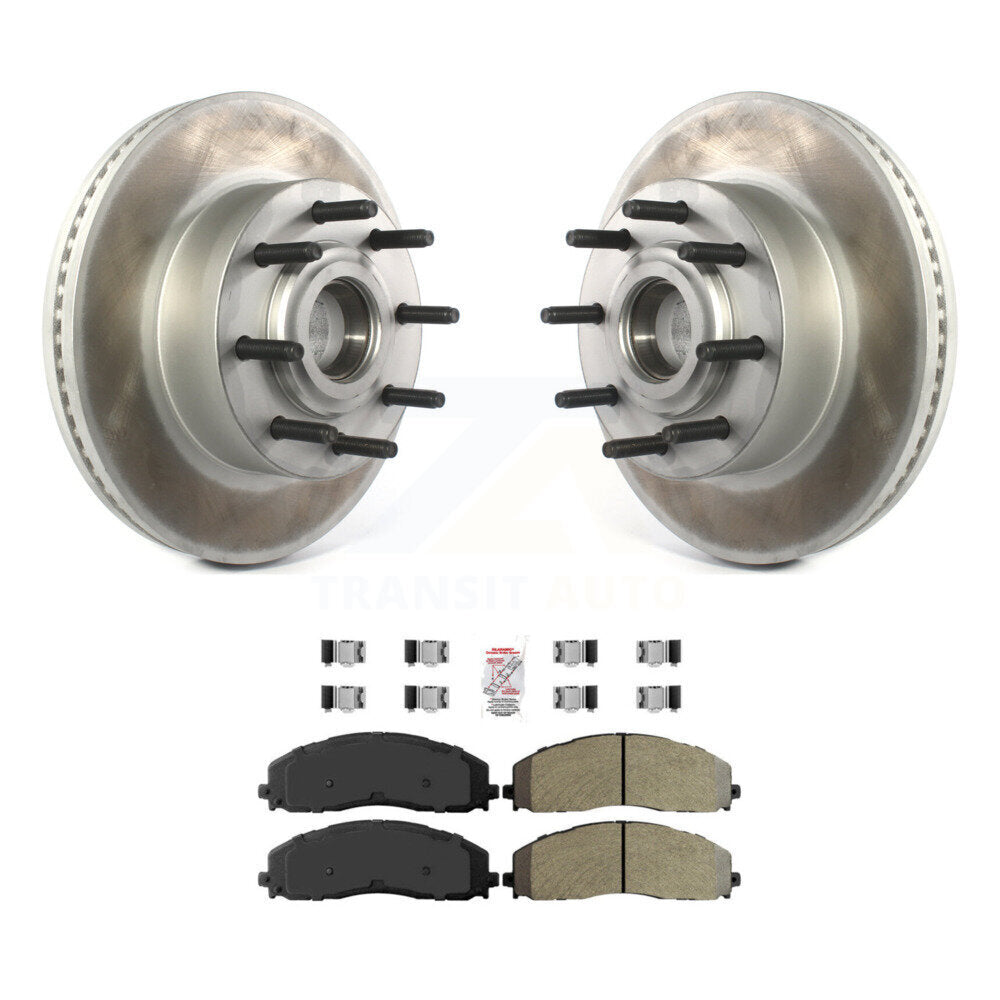 Kit de plaquettes semi-métalliques de moyeu de Rotor de frein de manteau avant pour Ford F-350 Super Duty F-25