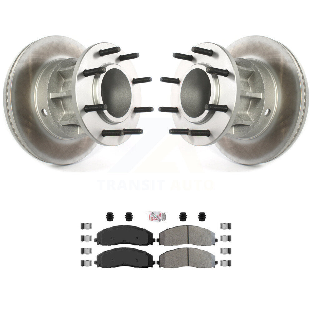 Kit de plaquettes semi-métalliques de Rotor de frein de manteau avant pour Ford F-350 Super Duty F-250 RW