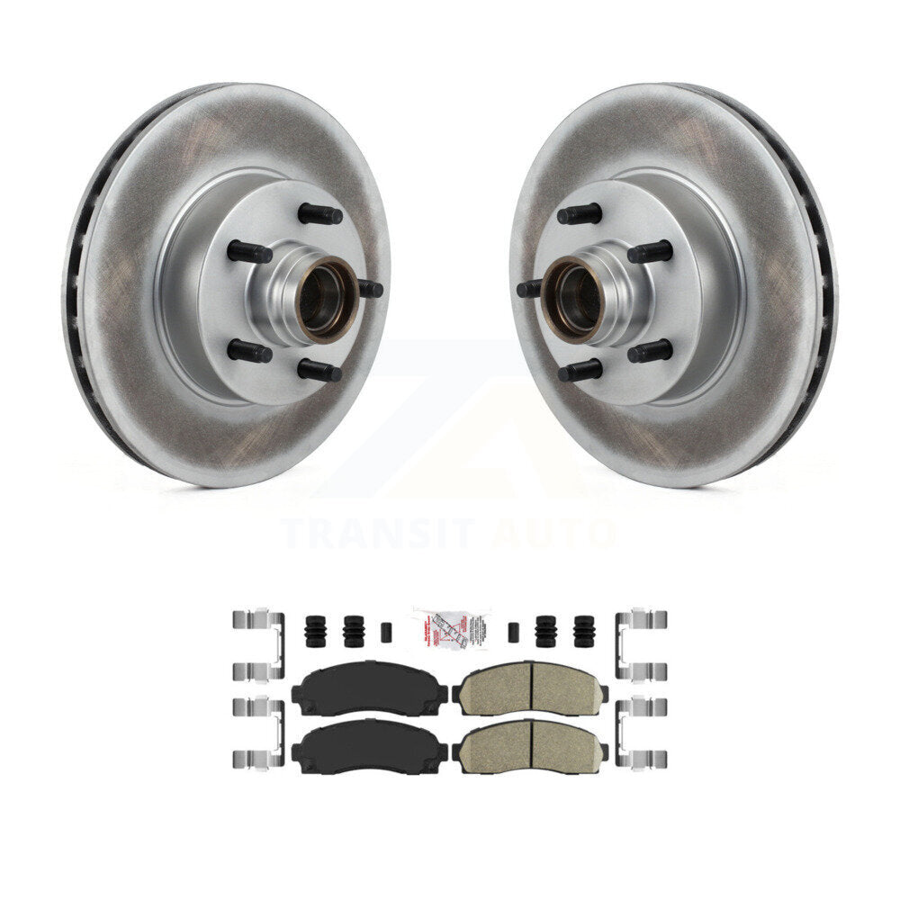 Kit de plaquettes de frein en céramique avec revêtement avant, rotors de frein à disque, pour Ford Ranger RW 2010 – 2011