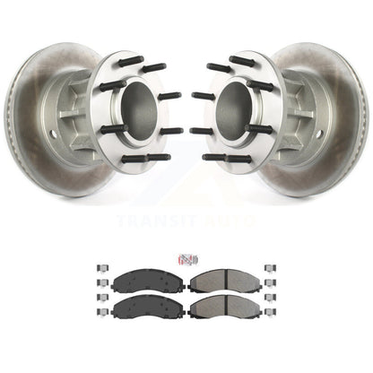 Kit de plaquettes semi-métalliques de moyeu de Rotor de frein de manteau avant pour Ford F-450 Super Duty F-55