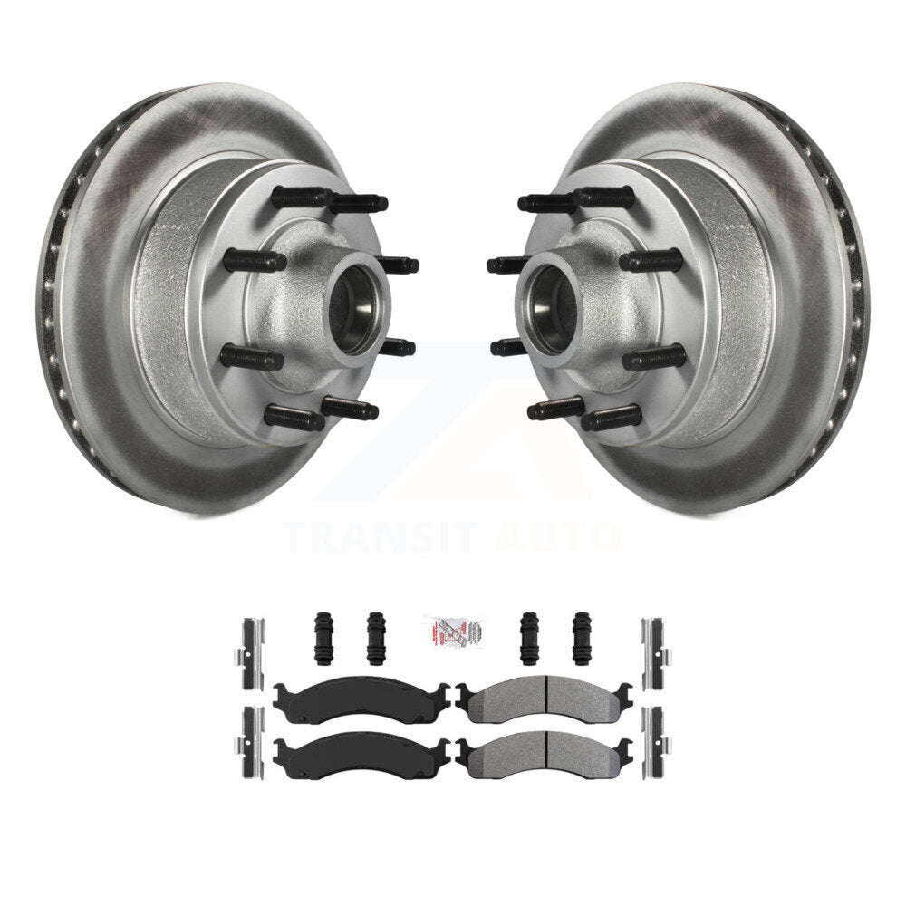 Kit de plaquettes semi-métalliques de moyeu de Rotor de frein de manteau avant pour Ford E-350 Super Duty E-25
