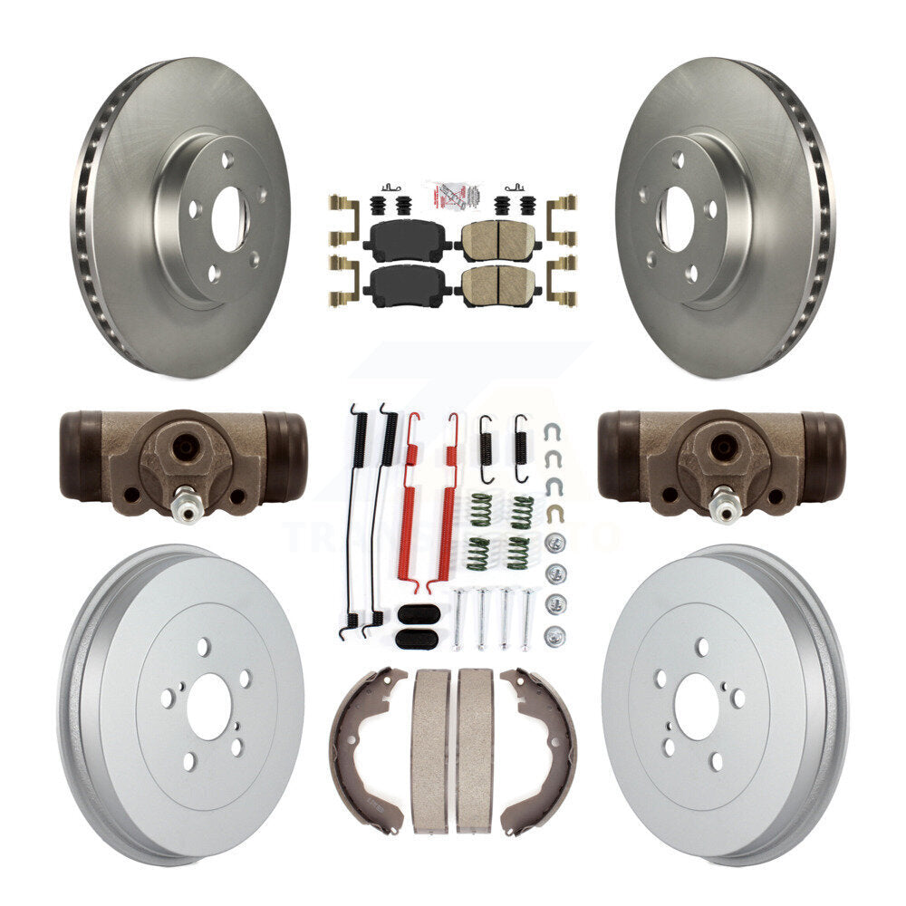 Kit de tambour de revêtement de tampon en céramique de Rotor de frein avant et arrière (9 pièces) pour Toyota Matrix Pontia