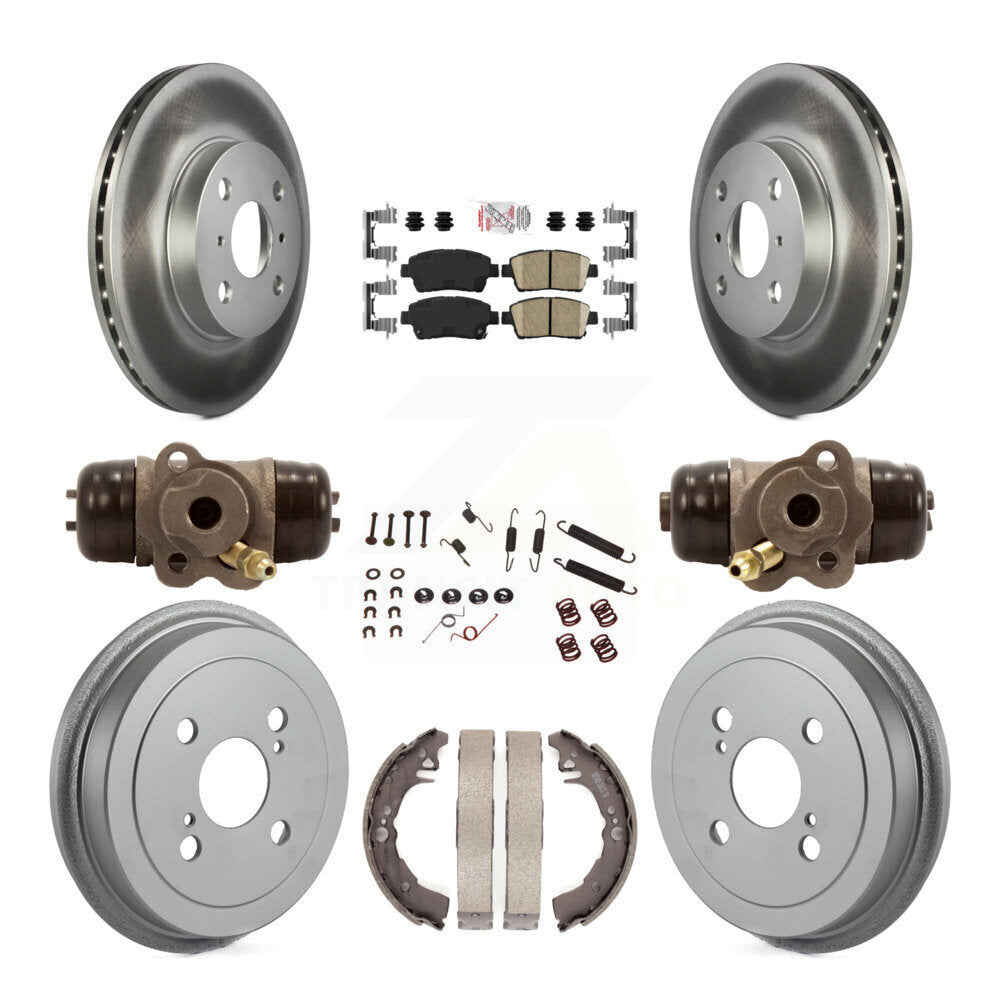 Kit de tambour de revêtement de tampon en céramique de Rotor de frein avant et arrière (9 pièces) pour Toyota Ech 2001 – 2005