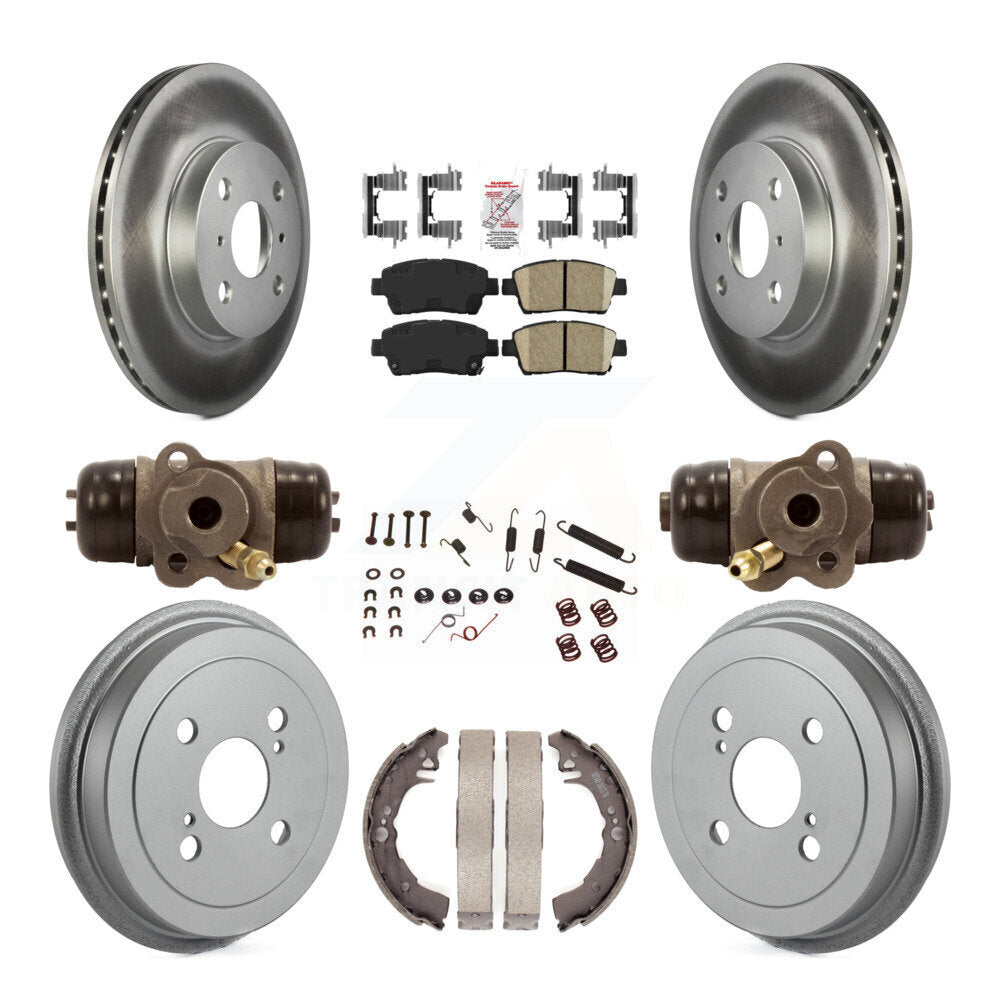 Kit de tambour de revêtement de tampon en céramique de Rotor de frein avant et arrière (9 pièces) pour Toyota Ech 2001 – 2005