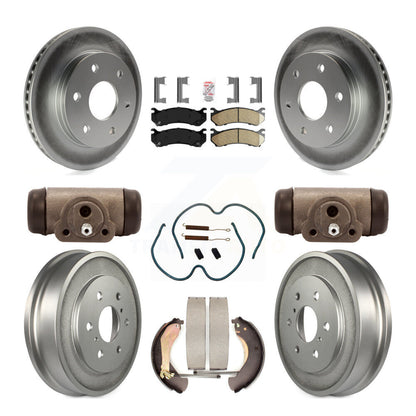 Kit de tambour avec revêtement en céramique, Rotor de frein avant et arrière (9 pièces) pour Chevrolet Silverad