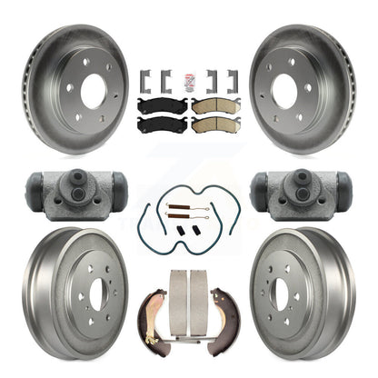 Kit de tambour avec revêtement en céramique, Rotor de frein avant et arrière (9 pièces) pour Chevrolet Silverad