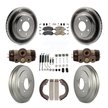 Kit de tambour avec revêtement en céramique, Rotors de frein à disque avant et arrière (9 pièces) pour Dodge Calibe