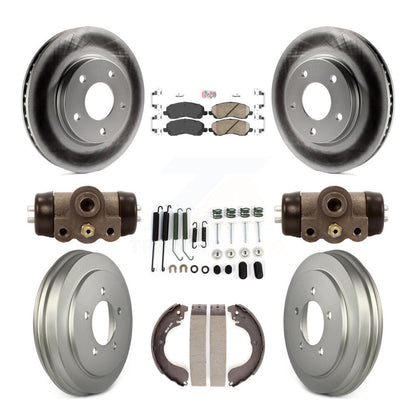 Kit de tambour avec revêtement en céramique, Rotors de frein à disque avant et arrière (9 pièces) pour Dodge Calibe