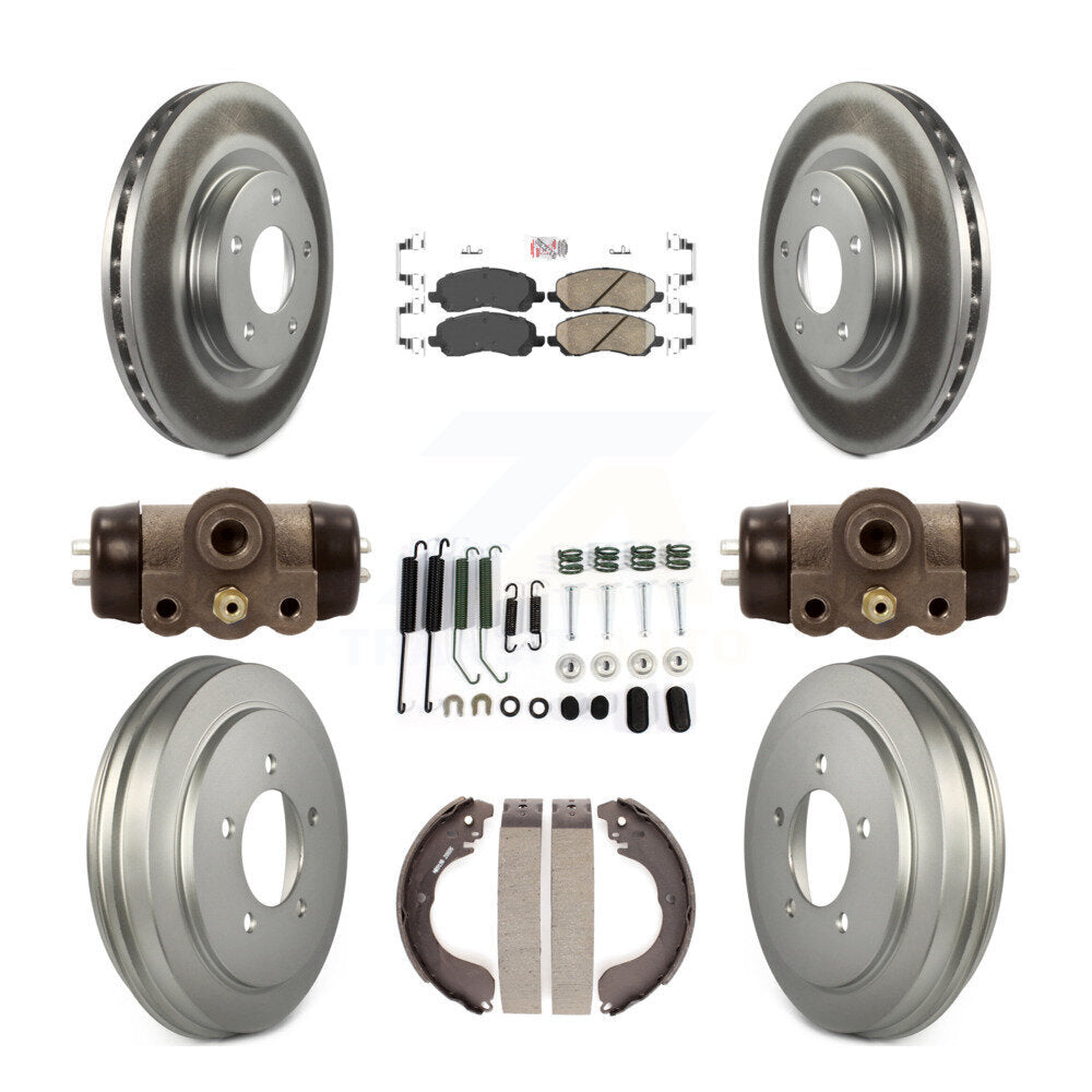 Kit de tambour de revêtement de plaquettes en céramique de Rotors de frein avant et arrière (9 pièces) pour Jeep Patriot Compas