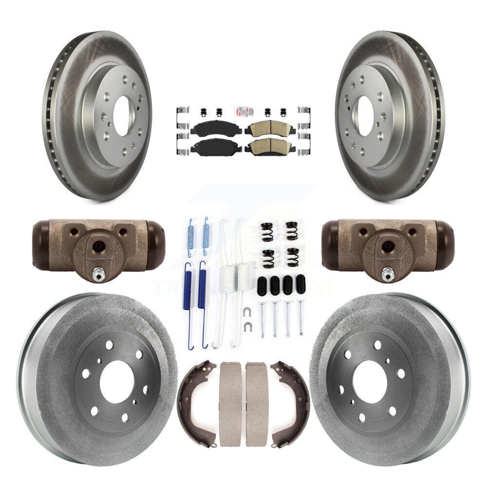 Rotors de frein à disque avant et arrière, Kit de tambour à revêtement en céramique (9 pièces) pour GMC Sierra 150
