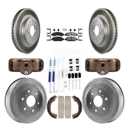 Kit de tambour à revêtement semi-métallique pour Rotor de frein avant et arrière (9 pièces) pour GMC Sierra 150