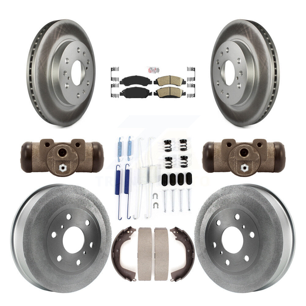 Rotors de frein à disque avant et arrière, Kit de tambour à revêtement en céramique (9 pièces) pour GMC Sierra 150