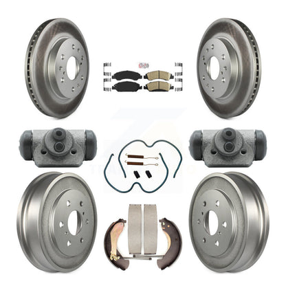 Kit de tambour avec revêtement en céramique, Rotor de frein avant et arrière (9 pièces) pour Chevrolet Silverad