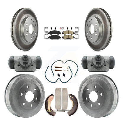 Kit de tambour avec revêtement en céramique, Rotor de frein avant et arrière (9 pièces) pour Chevrolet Silverad