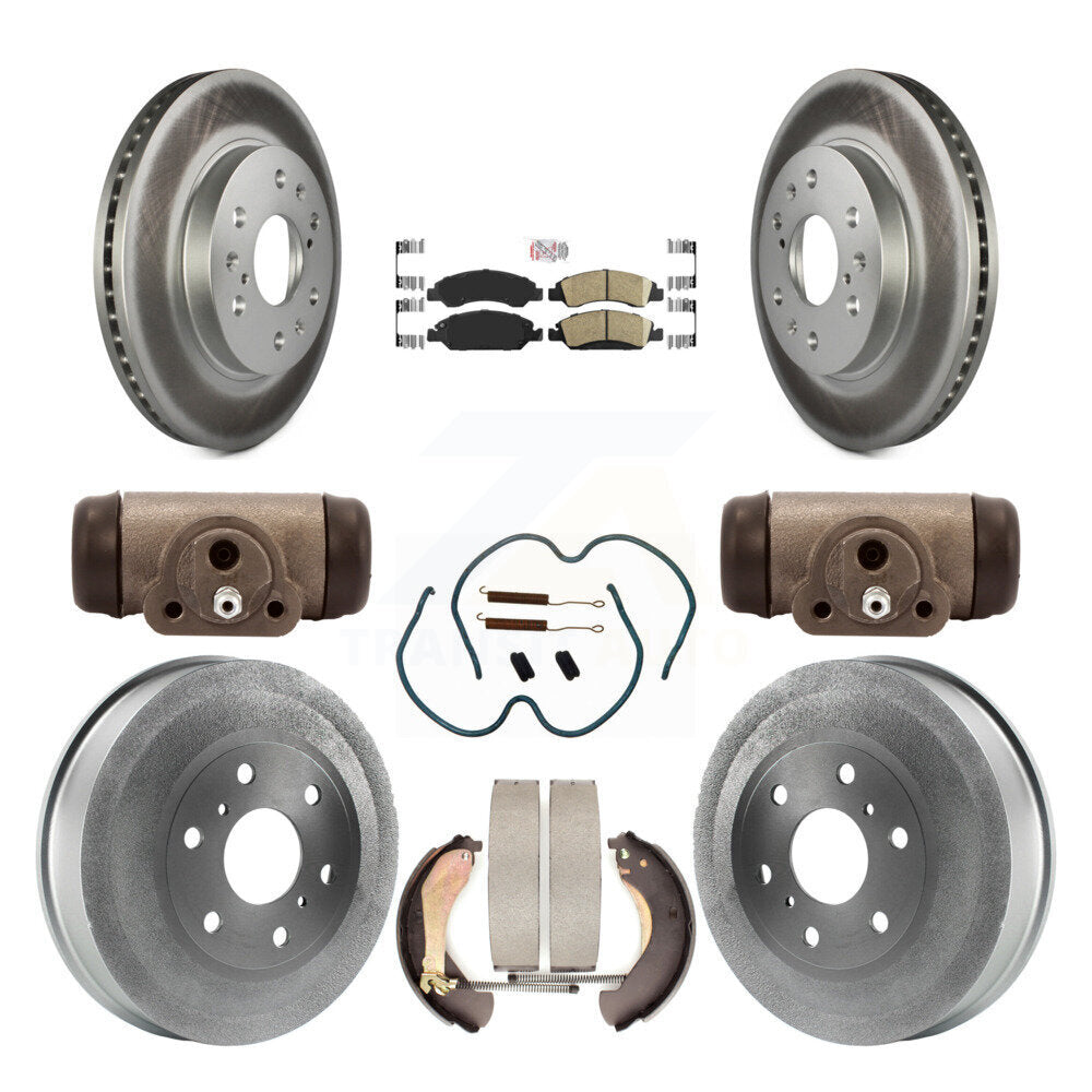 Kit de tambour avec revêtement en céramique, Rotor de frein avant et arrière (9 pièces) pour Chevrolet Silverad