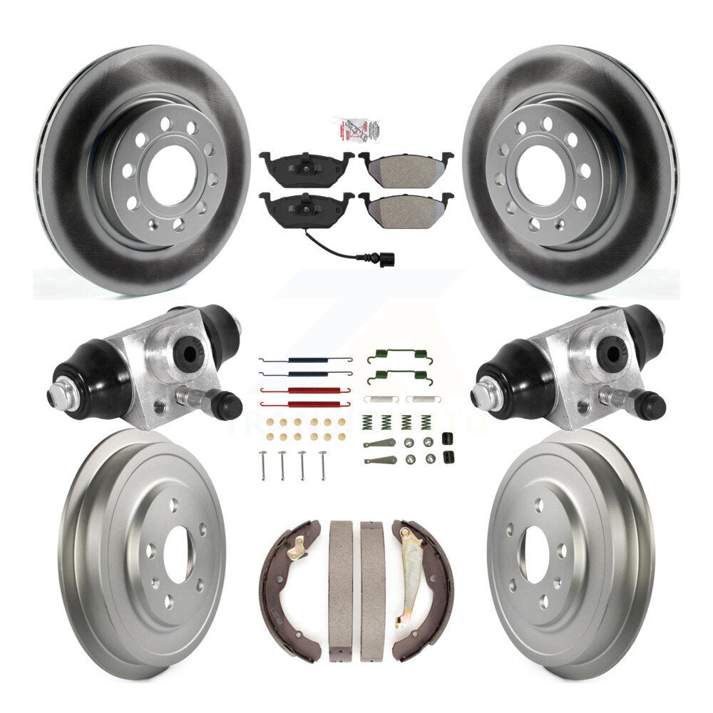 Kit de tambour de revêtement de tampon semi-métallique de Rotor de frein à disque avant et arrière pour Volkswagen Jett