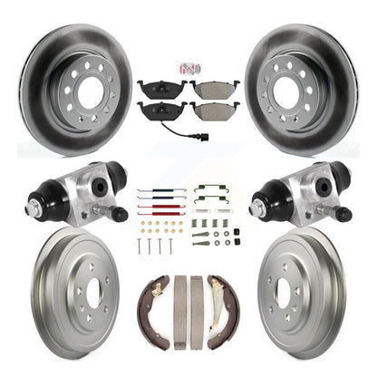 Kit de tambour de revêtement de tampon semi-métallique de Rotor de frein à disque avant et arrière pour Volkswagen Jett