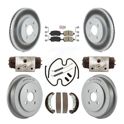 Kit de tambour à revêtement en céramique, Rotors de frein à disque avant et arrière (9 pièces) pour Saturn Io 2003