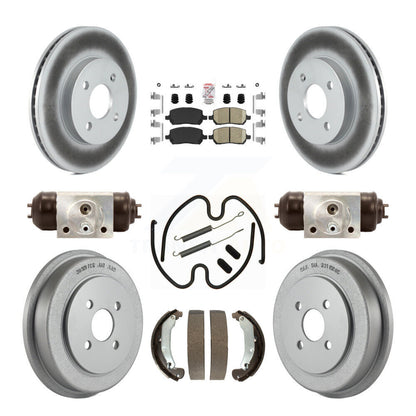 Kit de tambour de revêtement de plaquettes en céramique de Rotors de frein avant et arrière (9 pièces) pour Pontiac Chevrolet G