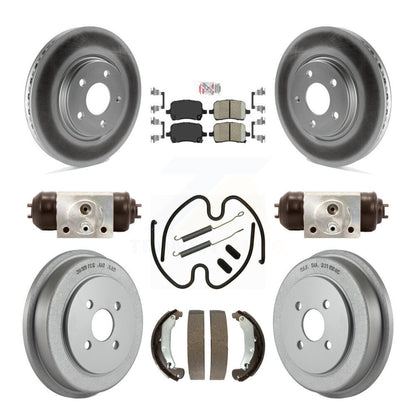 Kit de tambour à revêtement en céramique, Rotors de frein à disque avant et arrière (9 pièces) pour Pontiac Pursui
