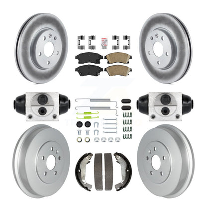 Kit de tambour à revêtement en céramique, Rotors de frein à disque avant et arrière (9 pièces) pour Chevrolet Cruze