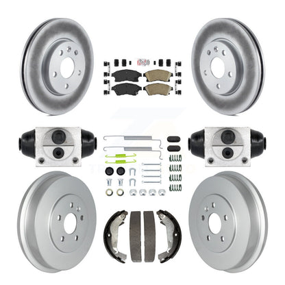 Kit de tambour à revêtement en céramique, Rotors de frein à disque avant et arrière (9 pièces) pour Chevrolet Cruze