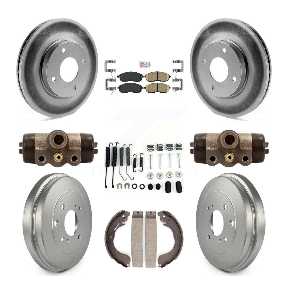 Kit de tambour avec revêtement en céramique, Rotors de frein avant et arrière (9 pièces) pour Nissan Sentra Cub