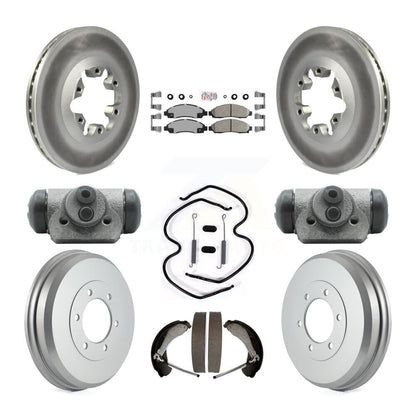 Kit de tambour avec revêtement en céramique, Rotors de frein avant et arrière (9 pièces) pour Chevrolet Colorad