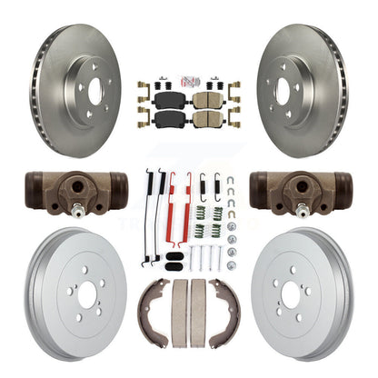Kit de tambour avec revêtement en céramique, Rotor de frein avant et arrière (9 pièces) pour Pontiac Vibe Toyot