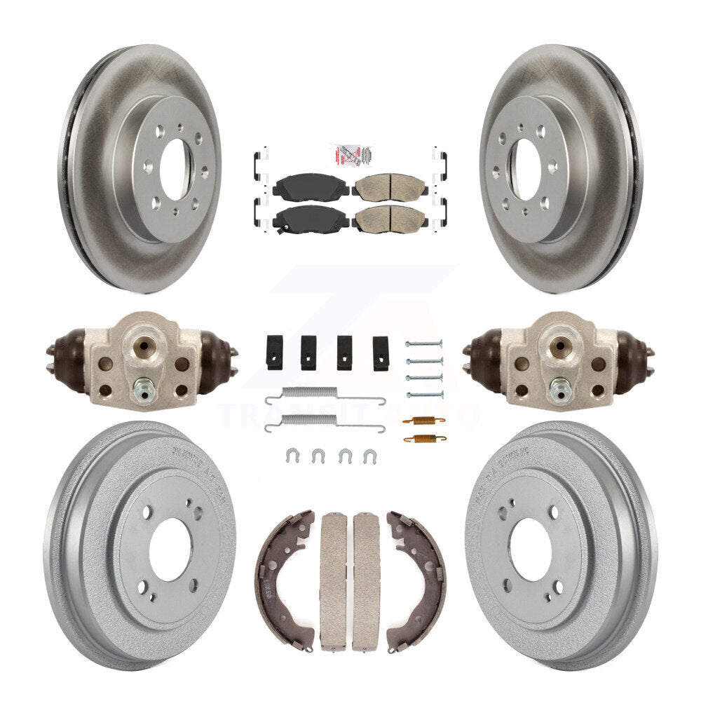 Kit de tambour avec revêtement en céramique, Rotors de frein à disque avant et arrière (9 pièces) pour Honda Insigh