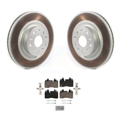Kit de rotors de frein à disque et de plaquettes en céramique avec revêtement avant pour Cadillac CT6 KGA-104593