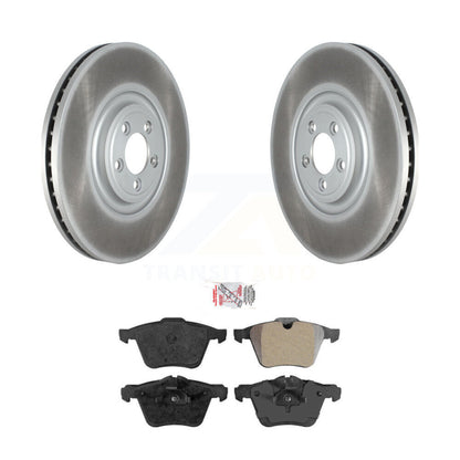 Kit de disques de frein à disque avec revêtement avant et plaquettes semi-métalliques pour Jaguar XF XJ