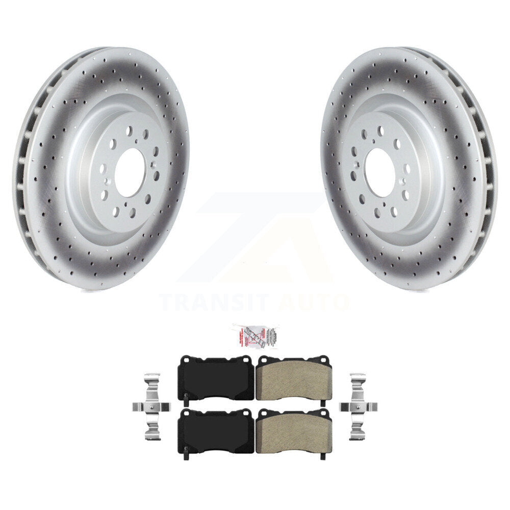 Kit de plaquettes de frein semi-métalliques avec revêtement avant pour Honda Civic Type 2017 – 2020