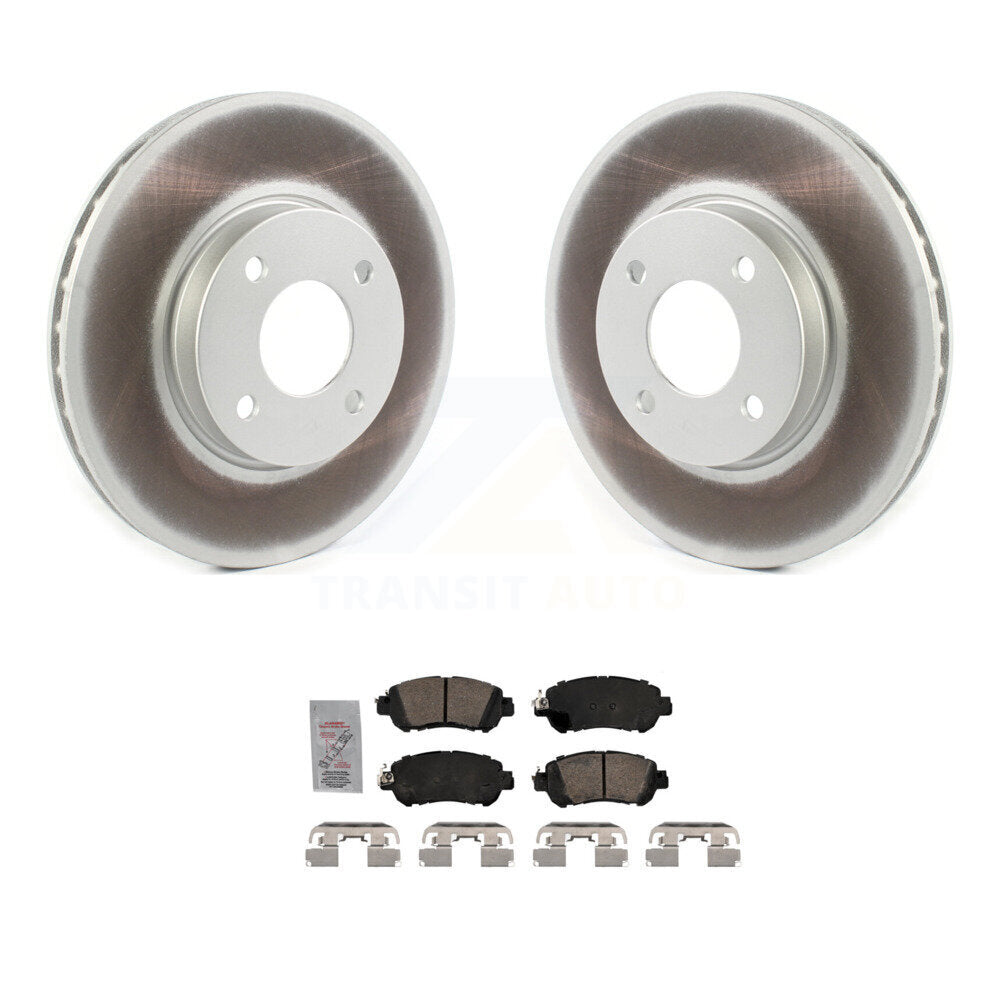 Kit de rotors de frein à disque à revêtement avant et de plaquettes en céramique pour Nissan kick Versa