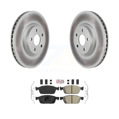 Kit de rotors de frein à disque et de plaquettes en céramique avec revêtement avant pour Ford Transit Connect