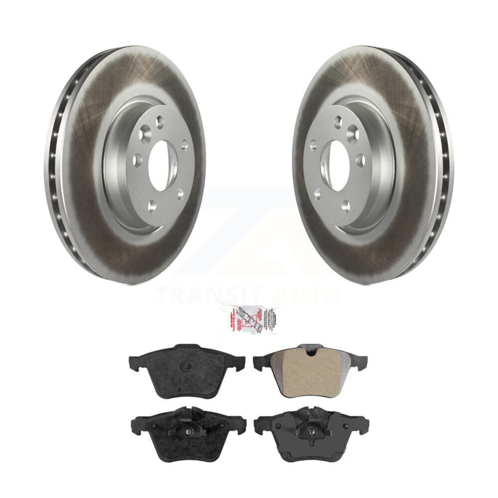 Kit de disques de frein à disque avec revêtement avant et plaquettes semi-métalliques pour Volvo V70