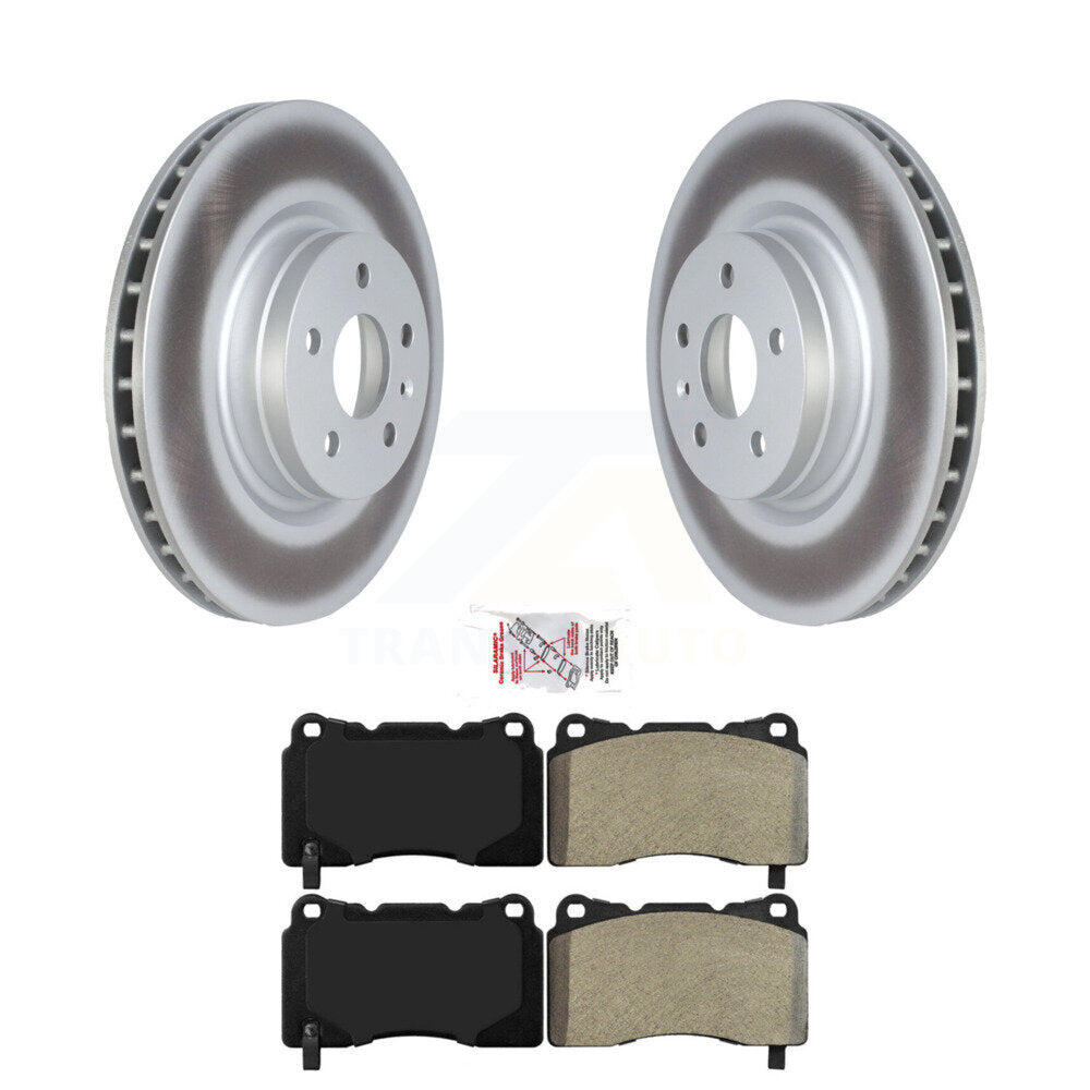 Kit de rotors de frein à disque à revêtement avant et de plaquettes semi-métalliques pour Tesla S X